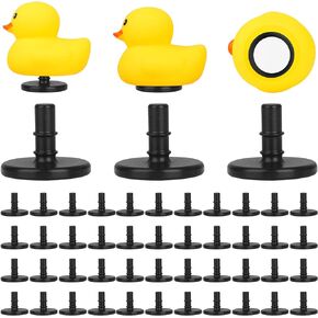 50PCS Jeep Duck Holder Rubber Duck Mount Duck Holder for Jeep Dash Plastic Duck Plug Rubber Duck Holder for Display Jeep Ducking Gifts-Black(Excluding Rubber Duck)