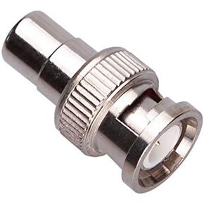 BNC Male to RCA Female Phono Adapter CCTV Power Coax Coaxial Coupler Connector Plug Adaptor Compatible with CCTV Security Camera/Surveillance Systems DVRs Cameras Switchers TV Cable | Nickel Plated