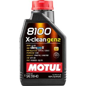 Motul 1L Synthetic Engine Oil 8100 X-Clean Gen 2 5W40