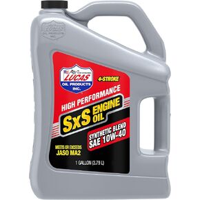 Lucas Oil 11197 Semi-Synthetic 10W-40 SxS4-Stroke Engine Oil - 1 Gallon