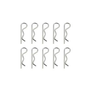 20Pcs M2*40mm R-Shaped Pins Steel Cotter Pins Hitch Pin Clips