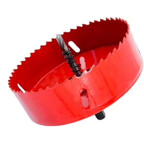 منشار ثقب ثنائي المعدن من Hole Cutte Laiwei HSS وقاطع للجدران الجافة البلاستيكية والخشبية والصفائح المعدنية 4-7/8 بوصة (125 مم) in Kuwait