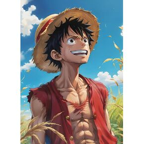 COMBYEO Cartoon Diamond Painting Kits for Adults, 5D DIY Anime Diamond Art Kits, Full Round Drill Crystal Arts and Crafts, Gem Art Painting Kit for Home Wall Decor(12x16inch) in Kuwait