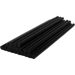 Black Hot Melt Glue Sticks, Tretar Hot Glue Gun Sticks for Handmade Craft DIY Home Office Project Craftwork Fix & Repairs,20 PCS, Diameter 7 mm/0.28", Length 20cm/7.8"