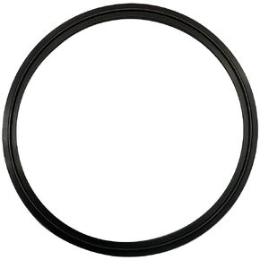 6" Sanitary Standard Tri-Clamp Gaskets (Pack of 2), Black EPDM