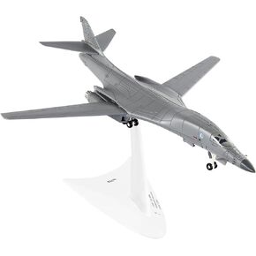 Fighter Jet Model 1:100 Scale B-1B-EL Diecast Model Planes Attack Falcon Fighter Model Planes Painted Diecast Military Airplane Model for Collection and Gift