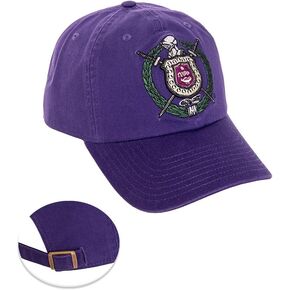 Desert Cactus Omega Psi Phi Baseball Hat OPP Omega Man Brimmed Embroirderd Hats Cap Adjustable Cloth Strap Adult (Style A) Purple