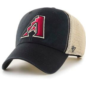 47 MLB Flagship Wash Mesh MVP Adjustable Hat, Adult One Size Fits All (Arizona Diamondbacks, One Size, Black)