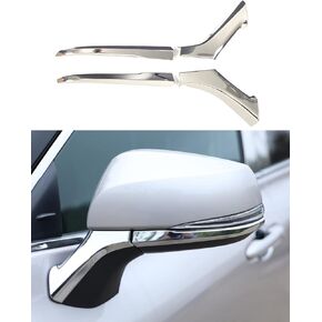 For Toyota Highlander 2020 2021 2022 2023 2024 Side Rear View Mirror Trims, Sporty Chrome Exterior Rearview Mirror Molding Covers for Highlander, NOT for 2024 Grand Highlander