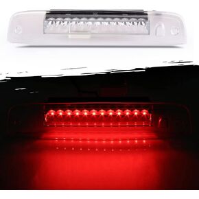 3rd Brake Light Fit For Ford For Expedition 2003-2016 For Lincoln Navigator 2003-2016 Rear High Mount Stop Lamp Cargo Light (Chrome+Clear Lens)