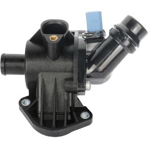 OCPTY Thermostat Housing Fit for Audi A4 2002 03 04 05 2006,for Audi A4 Quattro 2002 03 04 05 2006 Engine Coolant Thermostat Housing Assembly Replaces 06B121111K,902-814