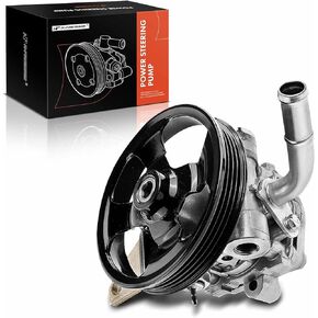 A-Premium Power Steering Pump, with Pulley, Compatible with Mazda Protege 1999 2000 2001, 1.6L Gas, Replace # B250-32-600B, B25032600B