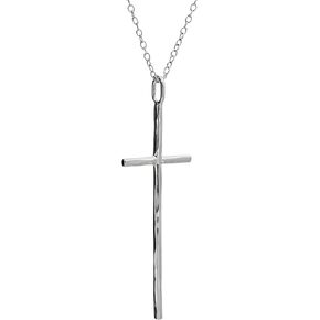 Sterling Silver Cross Necklace for Men and Women