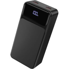 50000mah Power Bank 22.5W Fast Charging Portable Charger USB-C with 4 Outputs & 2 Inputs LED Display Huge Capacity External Battery Pack for iPhone, Samsung, iPad etc