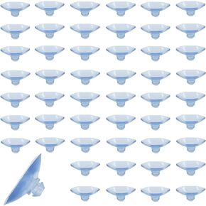 30 Pack Small Suction Cups 20mm, Double Suction Cups with Holes for Glass Table Tops,Prevent Table Tops Sliding and Home Decoration