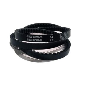 BESTORQ 5VX950 Rubber V-Belt, Raw Edge/Cogged, Black, 95" Length x 0.62" Width x 0.53" Height, Pack of 10