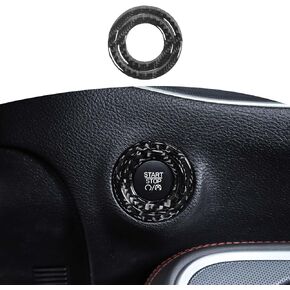 RT-TCZ for Chrysler 300C Engine Start Stop Push Button Cover, Carbon Fiber Accessories for Chrysler 300C 2015+ for Dodge Challenger 2015+ Charger 2011+ Durango 2014+