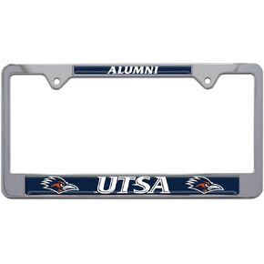 UTSA University of Texas at San Antonio Metal License Plate Frame (Chrome Mascot)