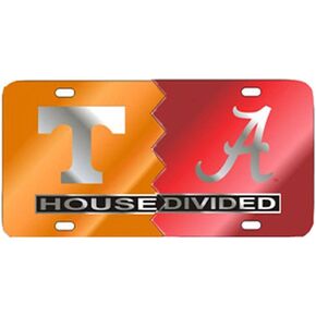 Craftique Tennessee Alabama House Divided Laser Cut License Plate