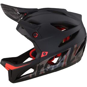 Troy Lee Designs Stage Adult Mountain Bike Downhill Enduro Helmet W/MIPS, Signature Black, Medium/Large