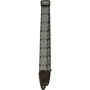 Levy's Leathers 2" Jacquard Weave Guitar Strap with Garment Leather Backing, Garment Leather Ends (MGJ-001)