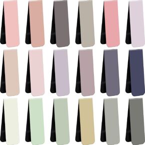 Henoyso 108 Pieces Magnetic Bookmarks Bulk, Book Marker Clips Colorful Page Marker for Women Book Lovers Reader Teacher Students Reading Supplies, Printing on 2 Side, 2.4 x 0.8 Inch