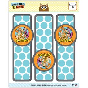 The Flintstones Group Set of 3 Glossy Laminated Bookmarks
