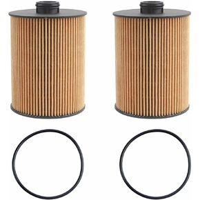 Oil Filter Compatible with Porsche Cayenne Volkswagen Atlas CC Passat Touareg VR6 3.6L V6 Engine Replaces# OX983D 03H115562 ‎03H-115-562 (2 Pcs)