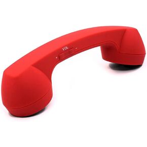 Retro Phone Handset Wireless Bluetooth Handset Mic Headphones Comfort Mic Speaker Phone Call Receiver Compatible with iPhone iOS Android iOS Cell Phone Telephone