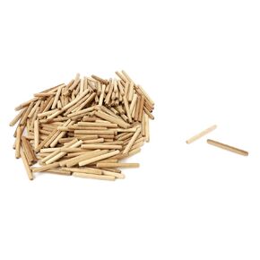 Dowel Pins Beveled Ends Bamboo Woodworking Dowel Pins 60mm x 6mm - Pack of 250pcs