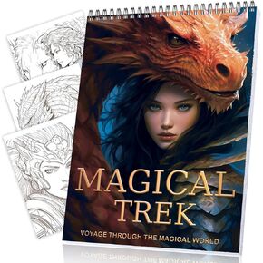 كتب التلوين للنساء دوامة ملزمة 30 صفحة تصميم جانب واحد كتاب التلوين الهدايا الفنون والحرف للنساء للاسترخاء والقلق والاكتئاب كتب التلوين للكبار رحلة سحرية in Kuwait