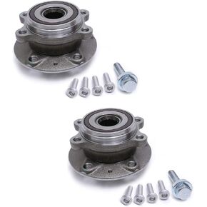 FKG 513253 Front Wheel Bearing Hub Assembly For 08-14 TT, 09-17 VW Tiguan, 06-17 Passat, 05-13 Jetta, 06-14 VW GTI, 12-14 Golf, 09-17 VW CC, 12-17 Beetle, 06-13 A3 Quattro, With Kit Set of 2