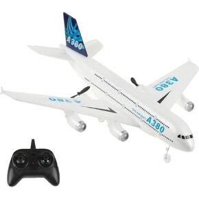 RC Plane,Airbus A380 Remote Control Airplane Ready to Fly, 2 Channels RC Airplane,Remote Control Plane for Kids Boys Children Adults Beginners