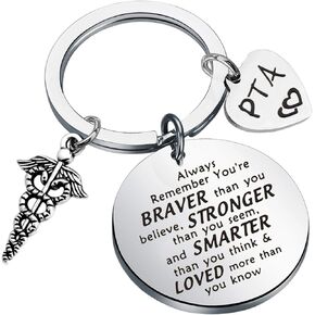 PTA Physical Therapist Assistant Key Chain PTA Student Inspirational Graduation Birthday Gift
