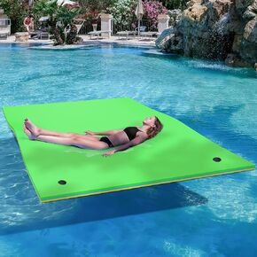 YITAHOME Lily Pad Floating Mat Water Mat Inflatable Rafts Lily Pad Pools Beach, XPE Floating Island for Kid Adults