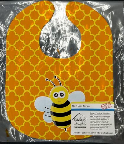 مريلة أطفال من Caroline's Treasures BB8596BIB Bee on Quatrafoil، مقاس 10 × 13 بوصة، متعددة الألوان in Saudi Arabia