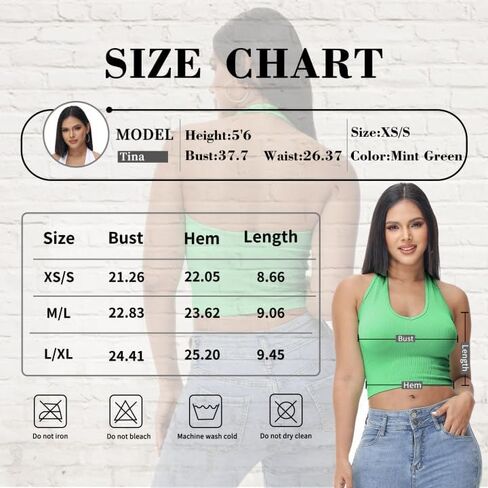 Ribbed Halter Crop Top for Woman Backless Sleeveless Seamless Sexy Tank Tops Pack in Saudi Arabia