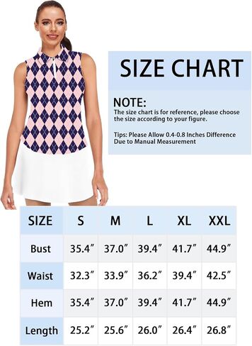 AOBUTE Women's Sleeveless Golf Shirts Moisture Wicking 1/4 Zip Polo Tennis Shirt in Saudi Arabia