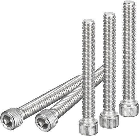 1/4-20x3" Socket Head Cap Screws Bolts, 10Pcs 304 Stainless Steel 18-8, Machine Hex Socket Screw, Hex Drive, Bright Finish, UNC Coarse Thread Fully Threaded in Saudi Arabia