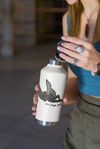 Mothman Live Laugh Lurk Sticker (2 Pk) 4″ - Strong Adhesive Waterproof Mothman Bumper Sticker - No Fade, Used for Truck, Car, Helmet, Laptop, RV, Water Bottle, Boat in Kuwait