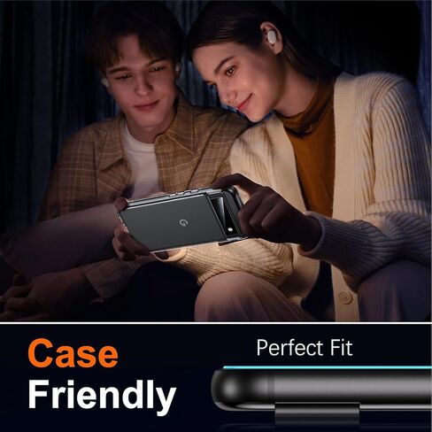 واقي شاشة UniqueMe for Google Pixel 8a، [فتح بصمة الإصبع المتوافق] قطعتان من واقي عدسة الكاميرا المقاوم للكسر من الدرجة العسكرية وقطعتان من الزجاج المقسى 9H لبكسل 8a in Kuwait