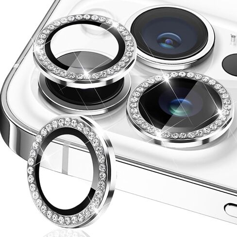 Camera Lens Screen Protector, Cell Phone Screen Protectors Bling for Samsung Galaxy Z Flip5 Glitter Metal Glass Camera Lens Protector,Metal Ring 9H-Tempered Glass Camera Cover Camera Lens Protector in Saudi Arabia