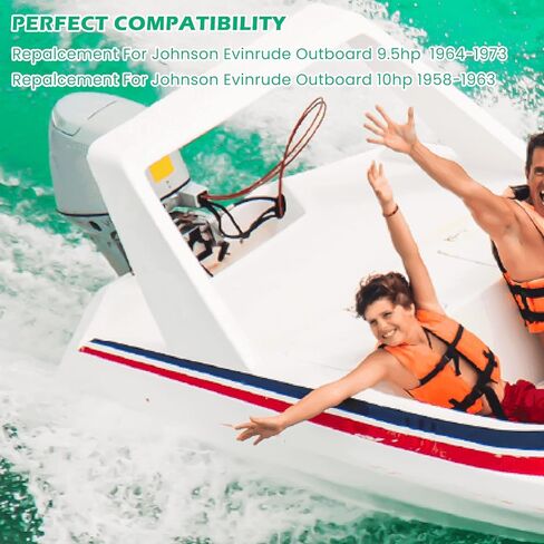 مجموعة مضخة المياه 382296 لجونسون Evinrude 9.5HP 1964-1973 10HP 1958-1963 مجموعة إعادة بناء دفاعة مضخة المياه الخارجية in Kuwait