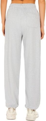 Women's Workout Running Sweatpants with Three Pockets Activewear Jogger Track Cuff Lounge Jogging for Yoga in Saudi Arabia