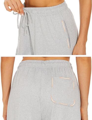 Women's Workout Running Sweatpants with Three Pockets Activewear Jogger Track Cuff Lounge Jogging for Yoga in Saudi Arabia