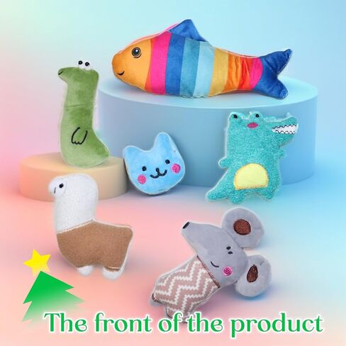 Cat Toys, Catnip Toys for Indoor Cats - 6Pcs Bite Resistant with Different Shapes Catnip Toy for Cats Chew Toy in Saudi Arabia
