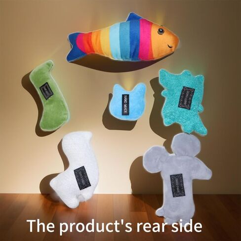Cat Toys, Catnip Toys for Indoor Cats - 6Pcs Bite Resistant with Different Shapes Catnip Toy for Cats Chew Toy in Saudi Arabia