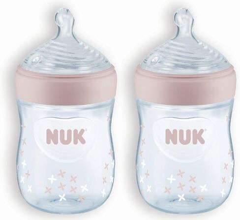 NUK Simply Nautral Baby Bottle, Clear, 5 Ounce (Pack of 1) in Saudi Arabia