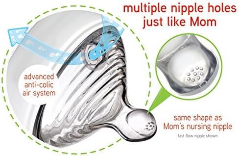 NUK Simply Nautral Baby Bottle, Clear, 5 Ounce (Pack of 1) in Saudi Arabia