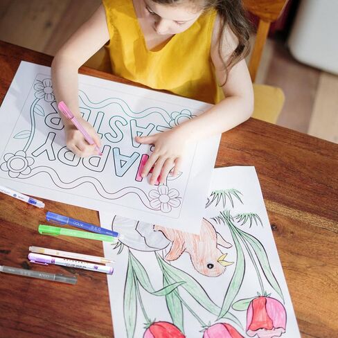 20 قطعة من أقلام التحديد، 8 أقلام تحديد مزدوجة الخط، علامات معدنية، 6 أقلام تلوين سحرية متغيرة، 6 أقلام منحنية ملونة قلم خطي لتدوين الملاحظات وبطاقة اللوازم in Kuwait